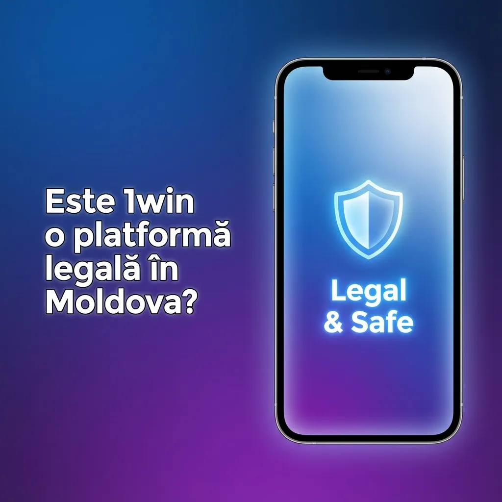 Infografic în română despre legalitatea 1win în Moldova, licență internațională și reguli de gambling responsabil.