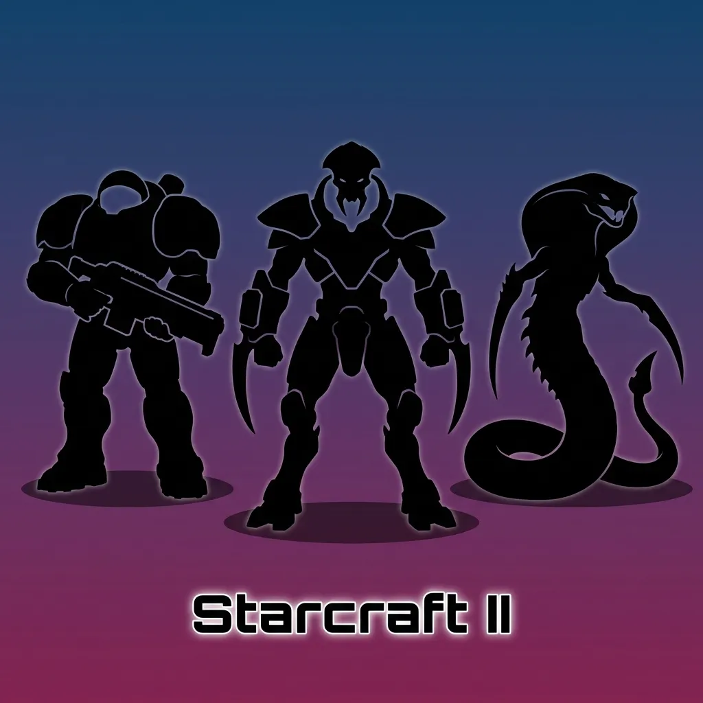 Interfață Starcraft II 1v1 pe PC, cu doi jucători în luptă și opțiuni de pariuri afișate pe ecran