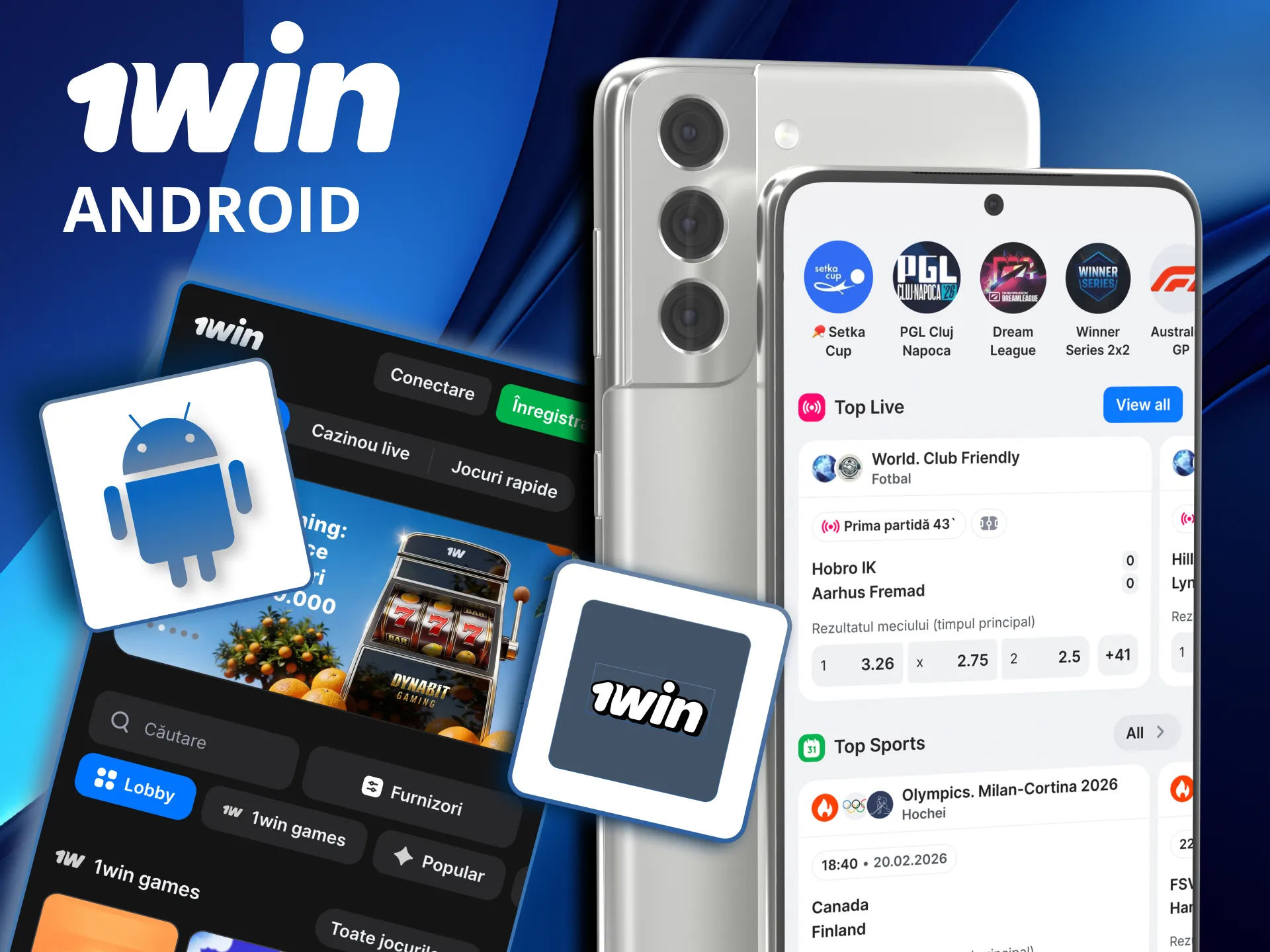 1win pe Android rulează ușor și oferă funcții moderne pentru utilizatori.