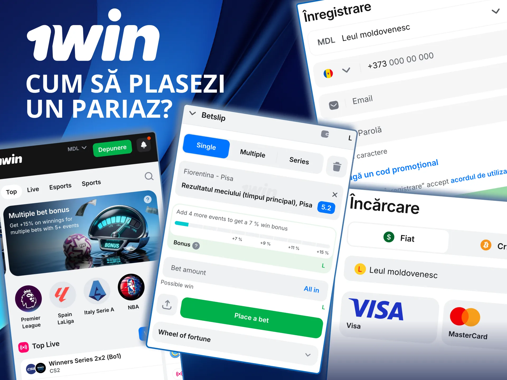 Plasarea unui pariu pe 1win este rapidă și ușor de învățat.