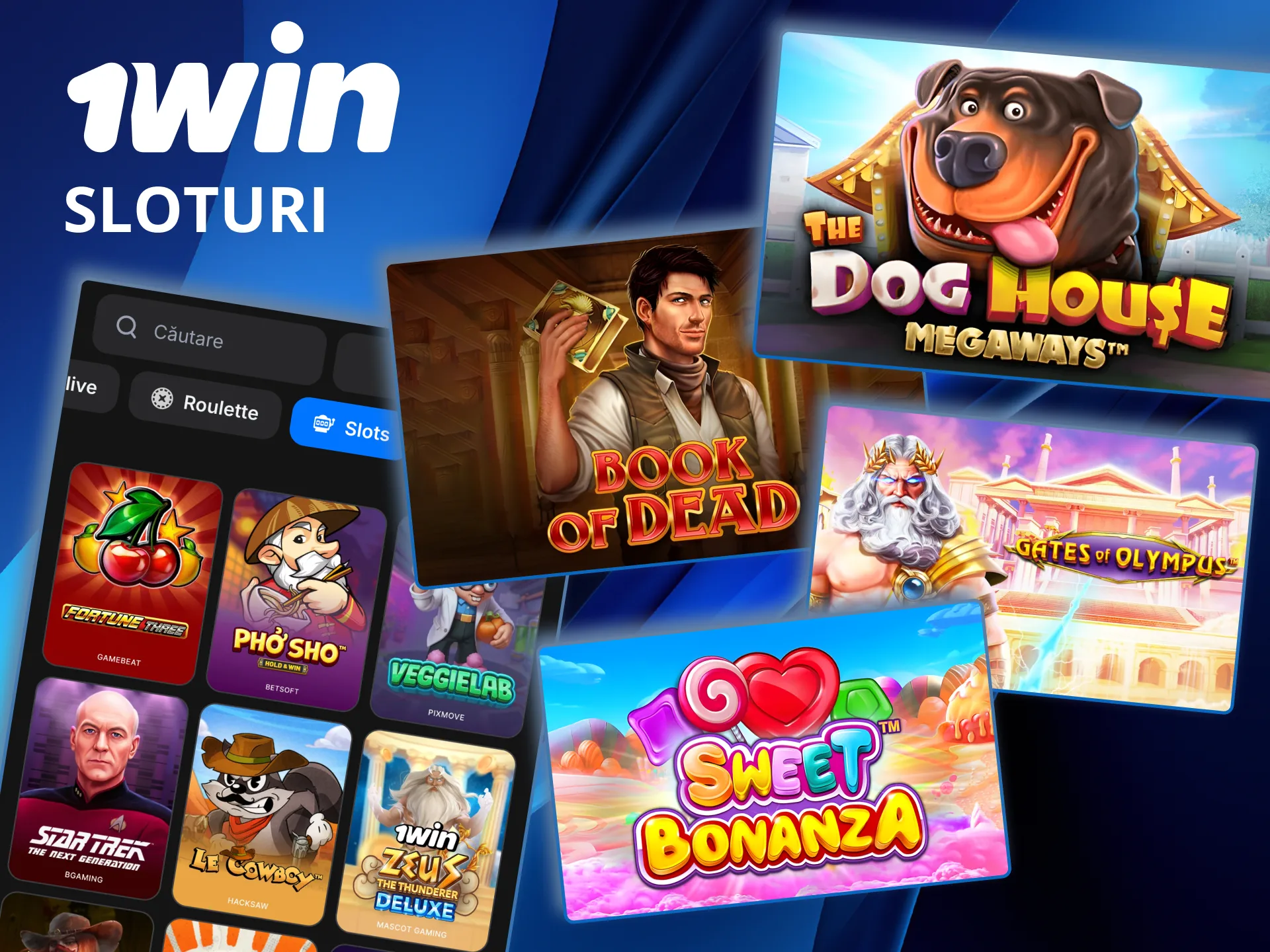 Pe 1win joci sloturi precum Sweet Bonanza și Gates of Olympus.